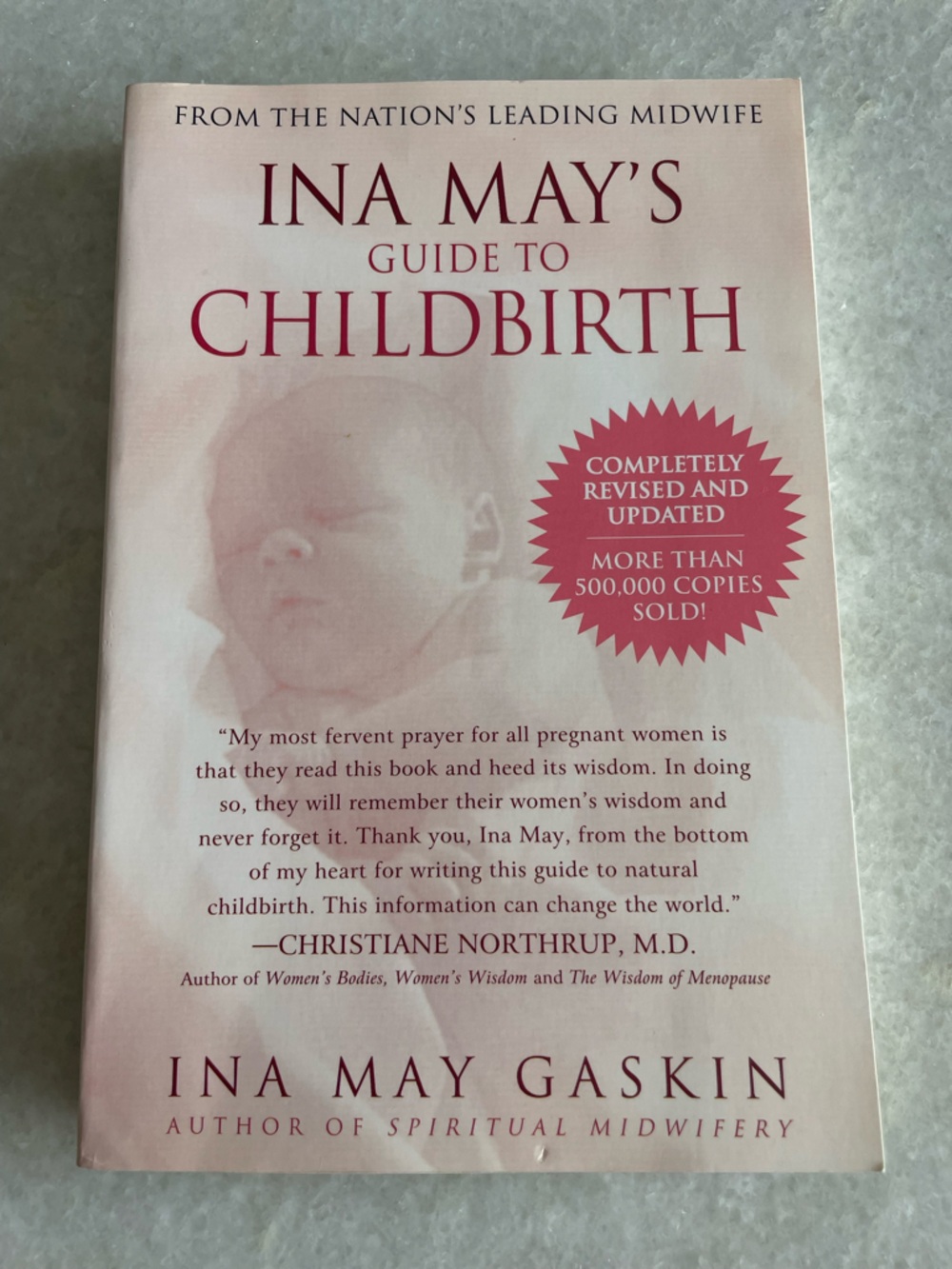 Childbirth Book - Pink and White Cover
